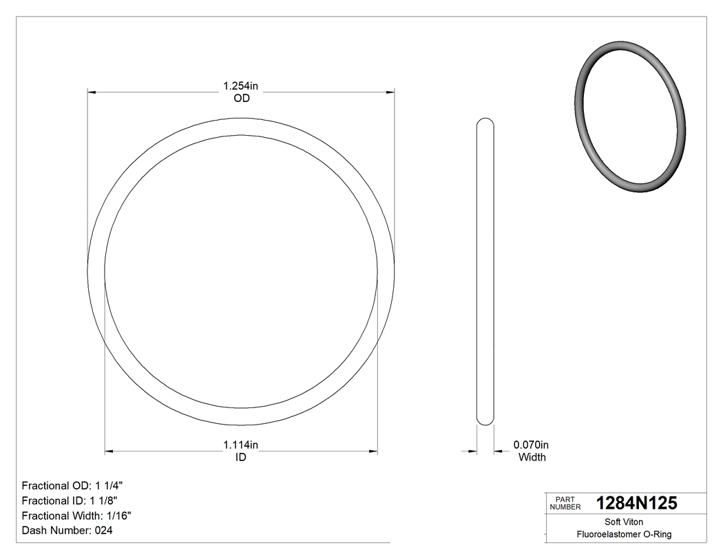 Technical drawing - 1284N125
